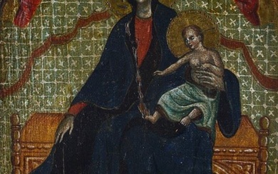 Anonimo, XIX - XX sec., Madonna dei francescani (da Duccio di Buoninsegna)