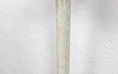 Antique White Marble Column Pedestal Display Stand. Bro