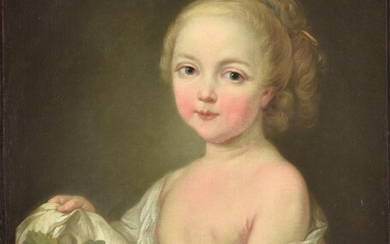 Attributed to Carle van Loo (French 1705-1765) , A portrait of Marie Rosalie the artist's daughter