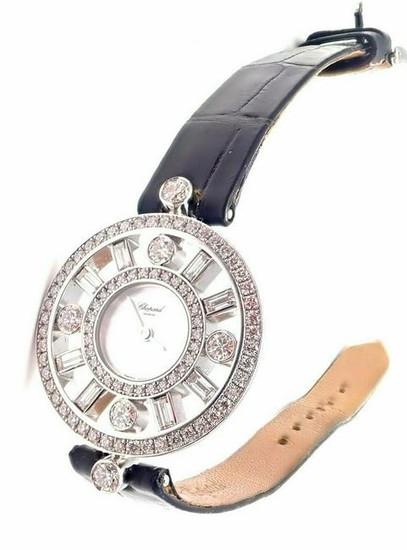 Authentic Chopard 18k White Gold Diamond Watch Paper