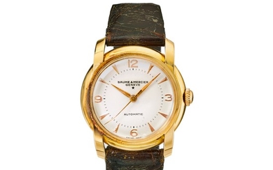 BAUME & MERCIER | REF 3111, A PINK GOLD AUTOMATIC WRISTWATCH, CIRCA 1950 | 3111型號粉紅金自動上鏈腕錶，年份約1950