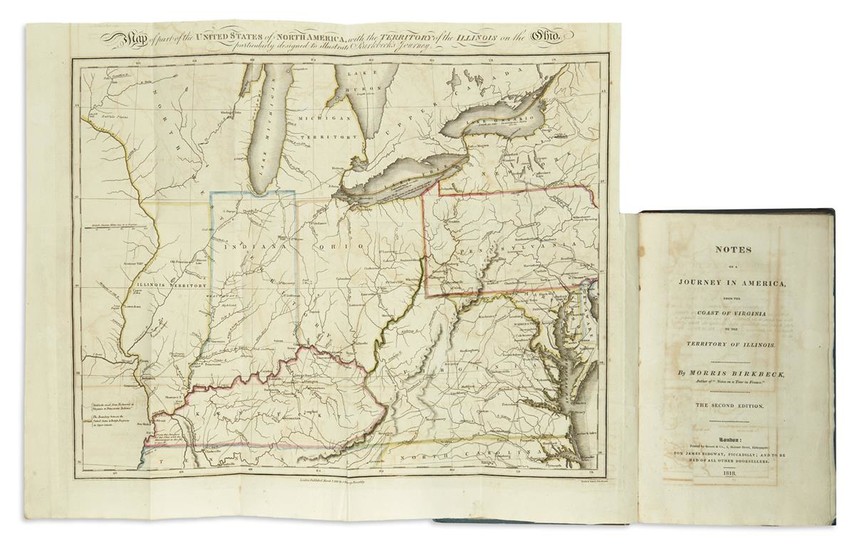 BIRKBECK, MORRIS. Notes on a Journey in America from the Coast of Virginia...