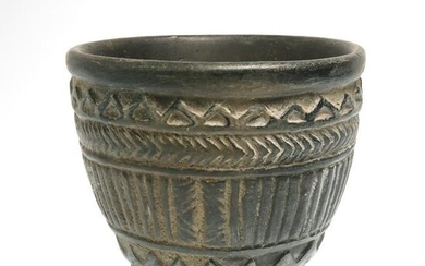 Bactrian Decorated Chlorite Cup, c. 2200 B.C.