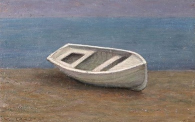 Barca bianca, 1965, WALTER LAZZARO (Roma, 1914 - Milano, 1989)