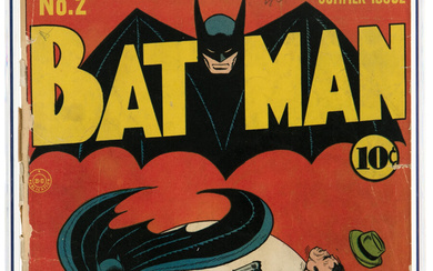 Batman #2 (DC, 1940) CGC GD- 1.8 Off-white pages....