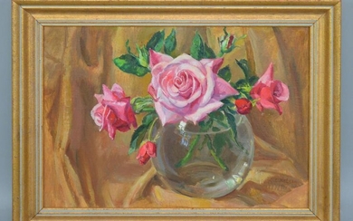 Beautiful O/C Still Life Signed George Laurence Nelson