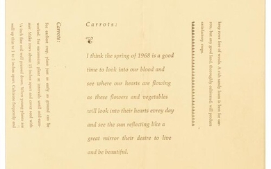 Brautigan's Please Plant This Book - proof sheet