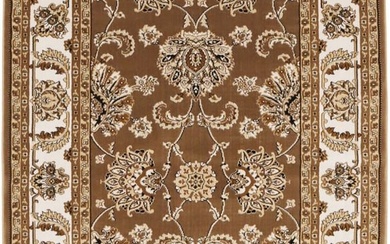 Brown Floral Oriental Vintage Style 4X6 Machine-Made Rug Home Foyer Decor Carpet