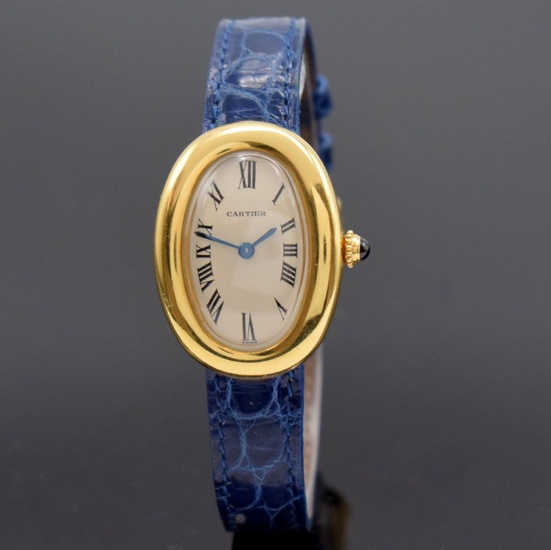 CARTIER Paris 18k yellow gold ladies wristwatch series...