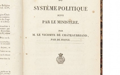 CHATEAUBRIAND, François-René de (1768-1848) Recueil de pièces diverses 1812-1833