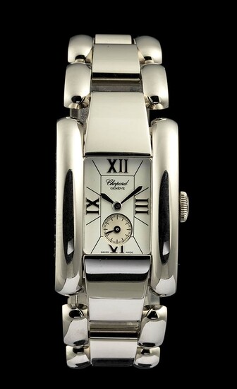 CHOPARD LA STRADA wristwatch, 2000s steeel case, white dial...