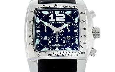 CHOPARD - a Tycoon chronograph wrist watch. Stainless steel case with tachymeter bezel. Case width