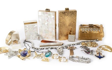 COLLECTION OF COSTUME JEWELRY AND PURSES