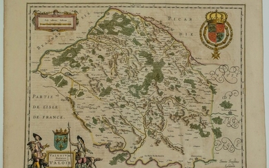Carte XVIIe s. du Pays de VALOIS « Valesium... - Lot 32 - Vermot et Associés