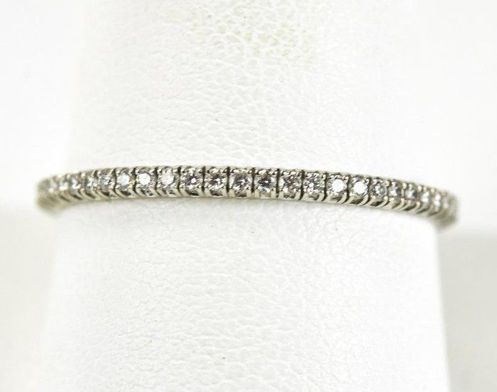 Cartier 18kt White Gold Eternity Diamond Ring Band