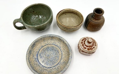 Ceramic Mug, Saucer, Vase, Bowl, and Sculpture