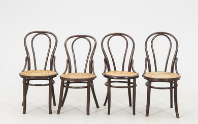 Chairs, set of 4, early 20th century