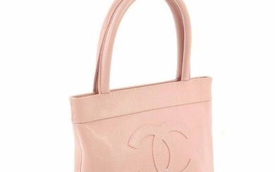 Chanel Petite Pastel Pink Leather Tote Bag