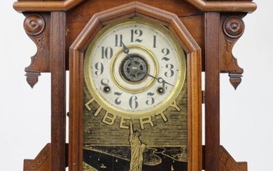 Charles Adams Statue Of Liberty Shelf Clock. - Charles...