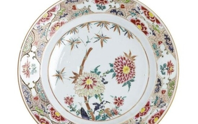 Chinese porcelain chrysantemum plate, Yongzheng