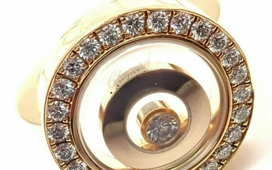 Chopard 18k Yellow Gold Happy Spirit Diamond Ring
