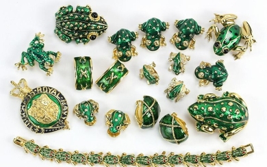 Collection of Gold-Filled and Enamel Jewelry