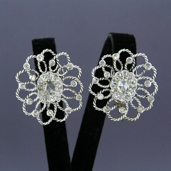 Contemporary diamond earrings