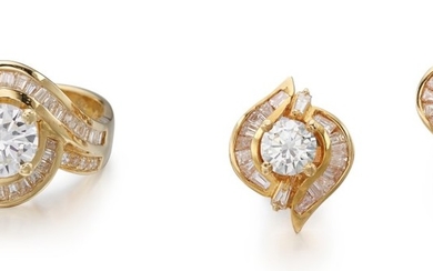 DIAMOND DEMI PARURE | 鑽石耳環及戒指套裝