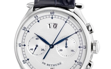 De Bethune, Ref. DB12WT A fine and attractive limited edition white gold chronograph wristwatch with date, month, certificate and box, numbered 002 of a limited edition of 12 pieces