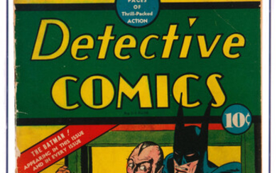 Detective Comics #35 (DC, 1940) CGC GD+ 2.5 Off-white...