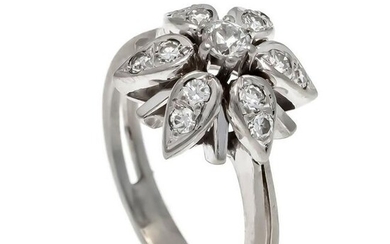 Diamond ring, WG 585/000 with