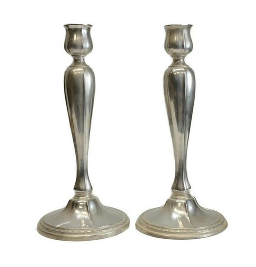 Dominick & Haff Weighted Sterling Silver Candlesticks