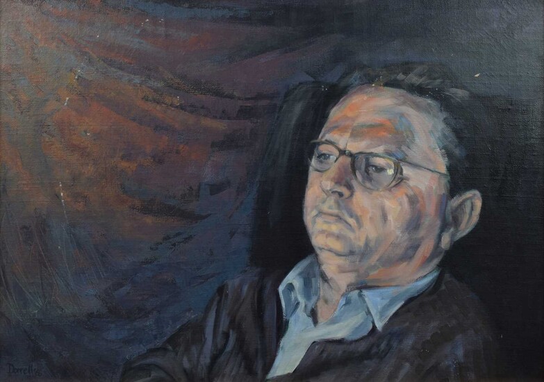 Dorrell (British 20th century) Male portrait