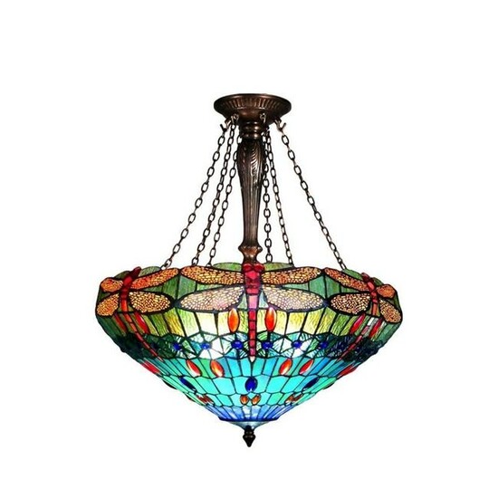 Dragonfly 3-Light Inverted Ceiling Pendant