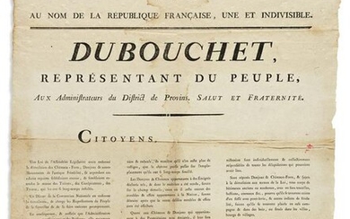 Dubouchet, Pierre (1737-1818) Au Nom de la Republique