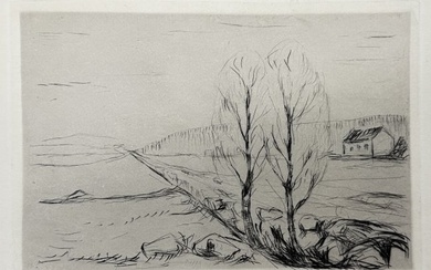 Edvard Munch (Norway, 1863-1944) "Norwegian Landscape (Norwegische Landschaft)"