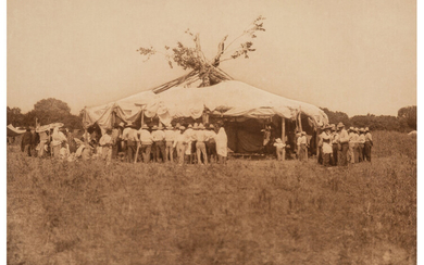 Edward Sheriff Curtis (1868-1952), Cheyenne Sun-Dance Lodge (1927)