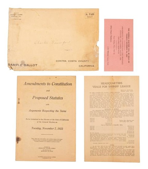 Election material for 1922
