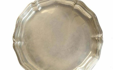 Emile Puiforcat Sterling Silver Round Serving Tray