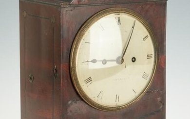 English Regency Inlaid Clock, Barwise