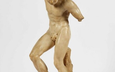 Fauno danzante (Fauno Medici). Alabastro. Arte del XIX