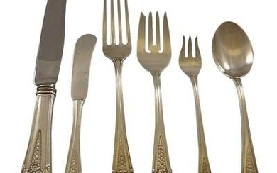 Flowered Antique by Blackinton Sterling Silver Flatware Service Set 37 Pieces