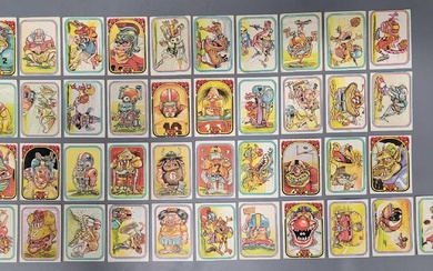 Forty-one different 1974 Donruss Football Super Freaks stickers