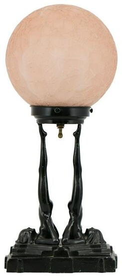 Frankart Inc. Art Deco Nude Table Lamp