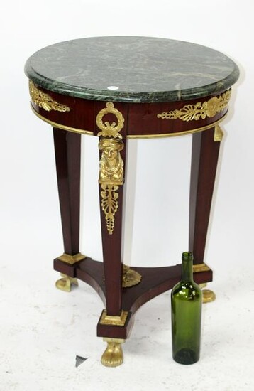 French Empire style marble top gueridon