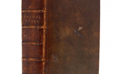 French Language Bible With Fore-Edge Painting