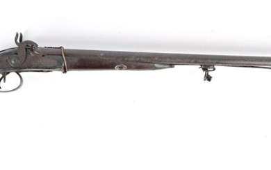 Fusil de chasse à percussion, canon en table... - Lot 32 - Vasari Auction