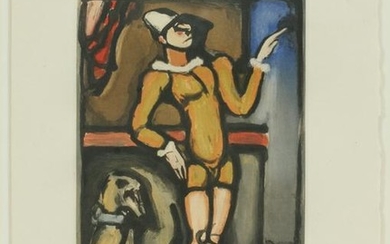 GEORGES ROUAULT COLOR AQUATINT ON PAPER