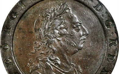 GREAT BRITAIN. 2 Pence, 1797. Soho (Birmingham) Mint. George III. PCGS Genuine--Rim Damage, EF Details.