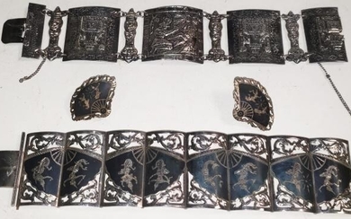 GROUP OF SILVER JEWELRY
